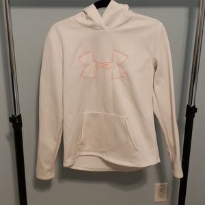 Under armour white coldgear hoodie